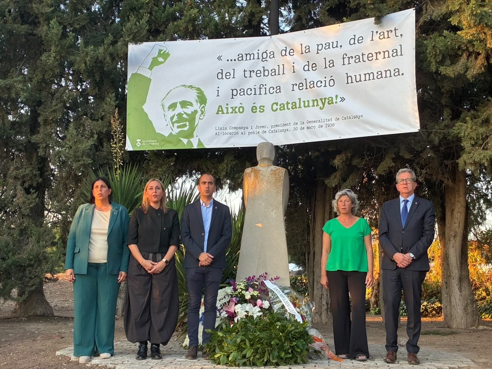 El Tarròs reivindica la memòria democràtica en el 86è aniversari de l’afusellament de Companys