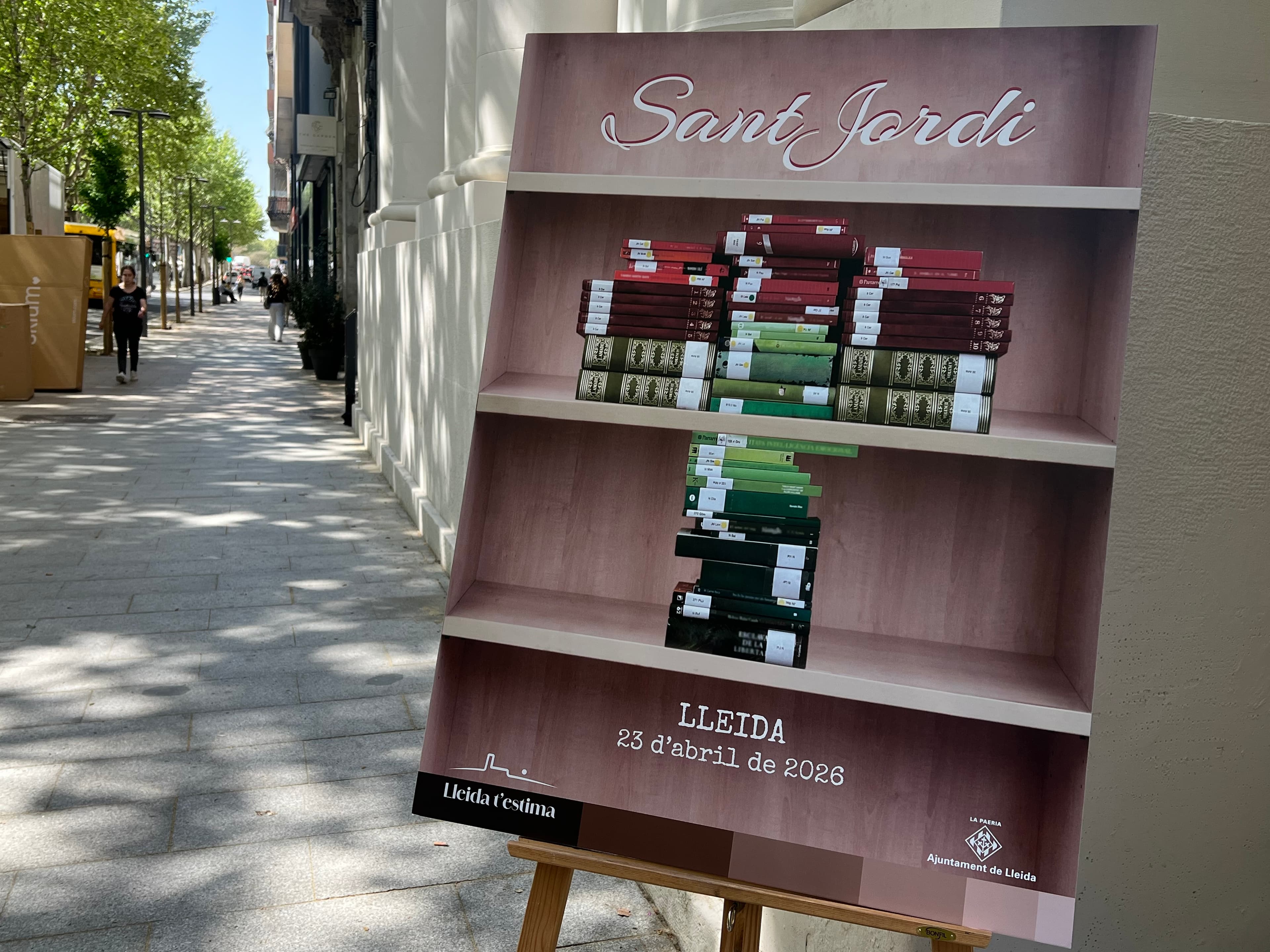 Lleida incrementarà el nombre de parades el dia de Sant Jordi fins a arribar a les 217, aprofitant la nova Rambla Ferran