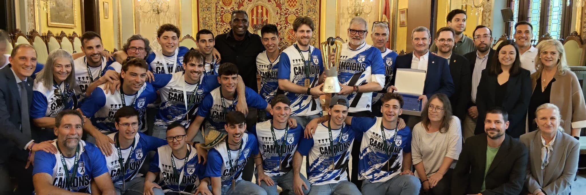 El Pons Lleida pren els carrers de la capital del Segrià per celebrar la 4a WS Europe Cup
