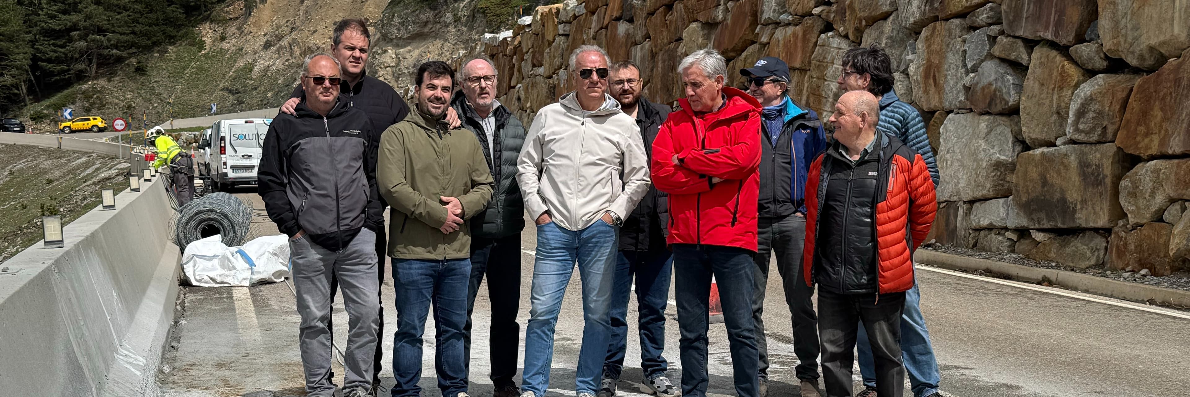 Els alcaldes del Sobirà reclamen una solució definitiva pels moviments de terres que hi ha al port de la Bonaigua