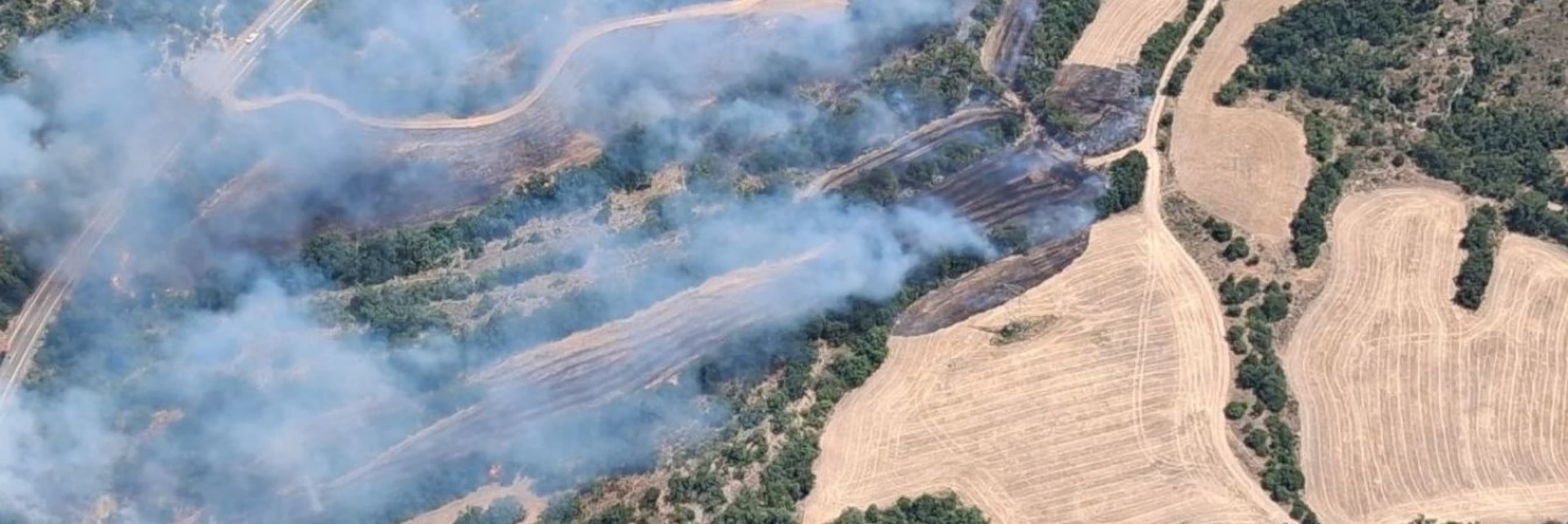 Els Bombers donen per controlat l'incendi de Camarasa, que ha afectat unes 22 hectàrees