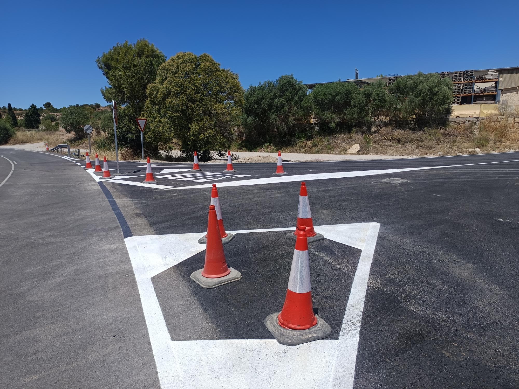 La Diputació millora la intersecció del camí d’Arbeca amb la carretera LV-2012