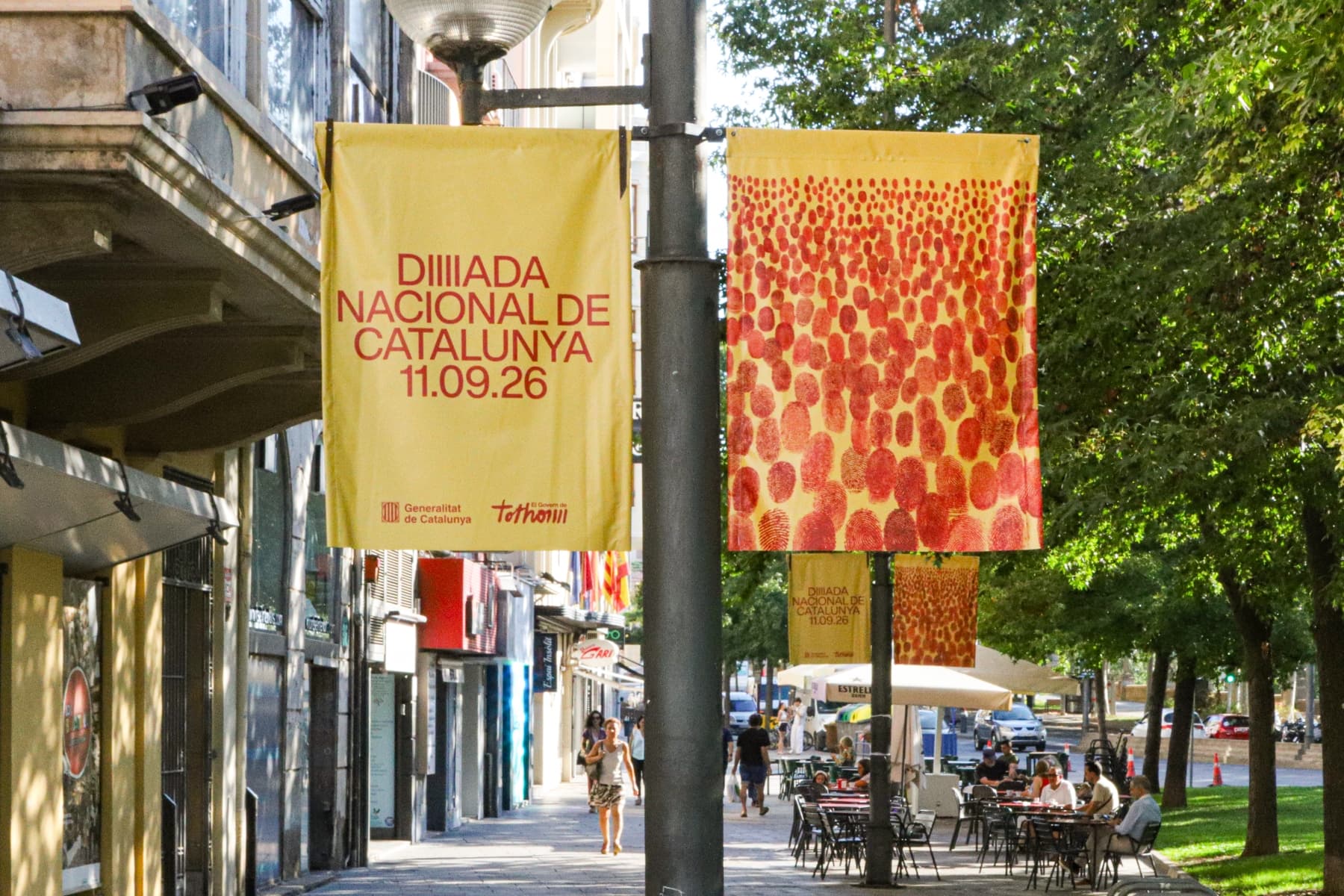 Junts denuncia una “desnacionalització encoberta” en el cartell institucional de la Diada