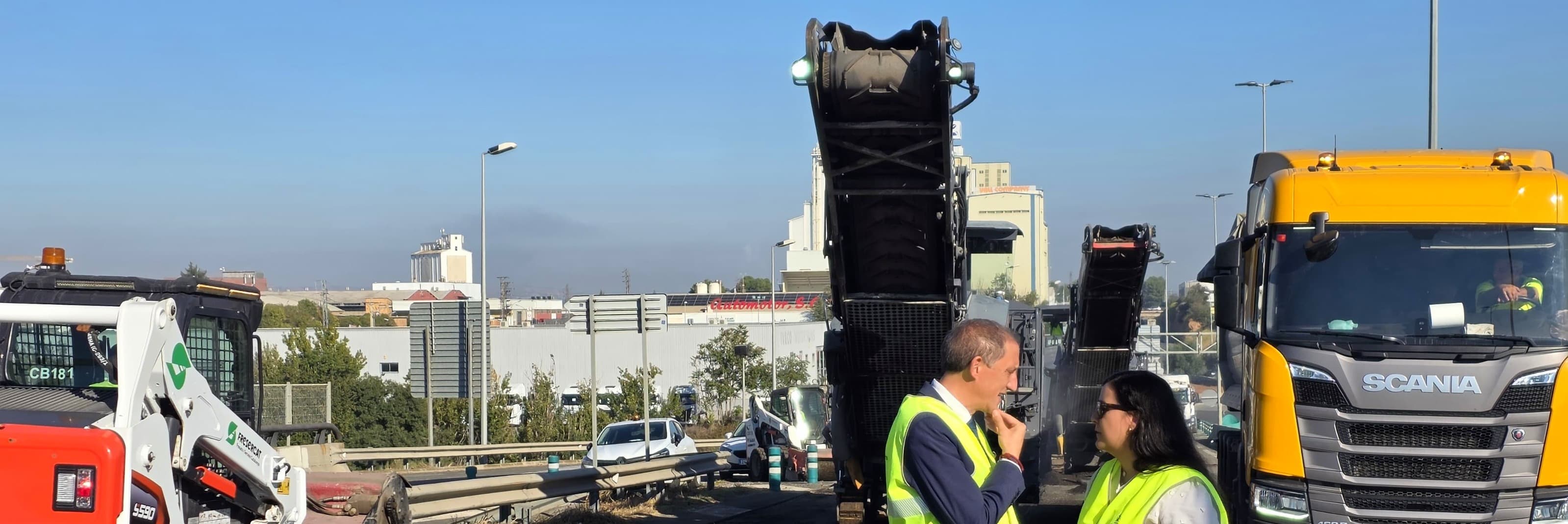 El ministeri de Transports renova el ferm d’un tram de l’N-240, a l’altura del polígon dels Frares a Lleida